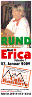 Ankündigung Geburtstag Erica