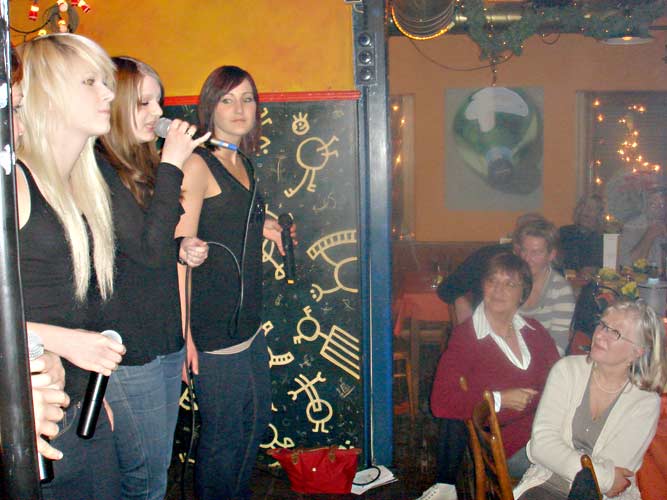 Erikas Sechszigster im Caf&eacute; Konkurs, 27. Januar 2009