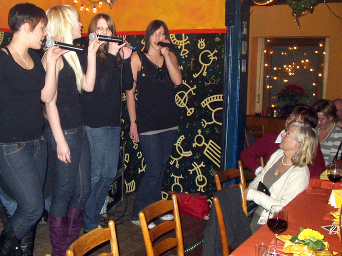 Erikas Sechszigster im Caf&eacute; Konkurs, 27. Januar 2009
