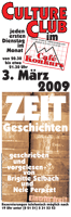 Culture Club Lesung Brigitte Selbach und Nele Perpéet, 3. März 2009, "Zeitgeschichten"