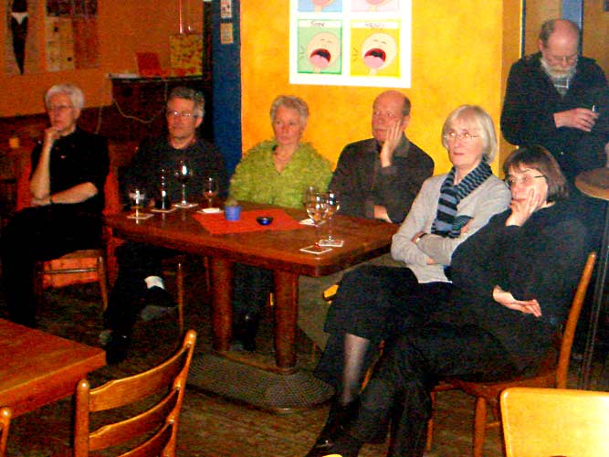 Culture Club Lesung Brigitte Selbach und Nele Perp&eacute;et, 3. M&auml;rz 2009, "Zeitgeschichten"