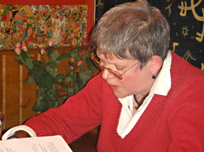 Culture Club Lesung Brigitte Selbach und Nele Perp&eacute;et, 3. M&auml;rz 2009, "Zeitgeschichten"
