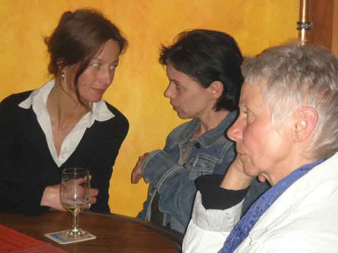 Culture Club Lesung Elke Gentsch, Ursula Goertz, Gisela Neu und Ute Schr&ouml;r, 7. April 2009,"Unterwegs"