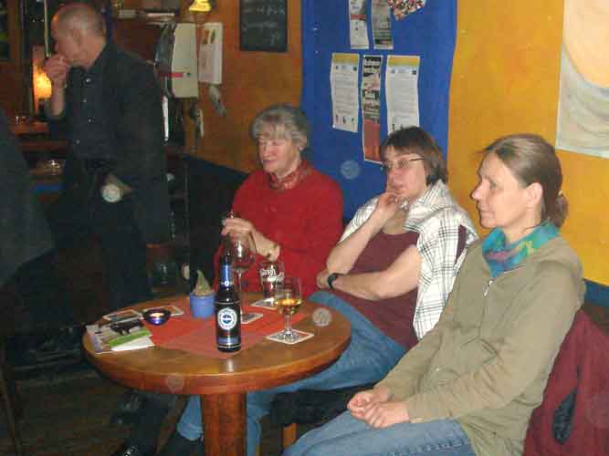 Culture Club Lesung Elke Gentsch, Ursula Goertz, Gisela Neu und Ute Schr&ouml;r, 7. April 2009,"Unterwegs"