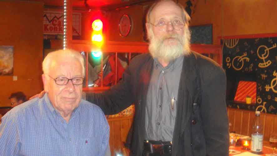 "&Uuml;ber Samt und Seide zum Kanvas", Ausstellung von Horst Kroppen im Caf&eacute; Konkurs