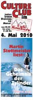 Plakat Lesung Stottmeister, 2010