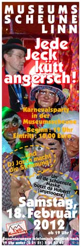 Jede Jeck kütt angersch! Karneval mit dem Café Konkurs