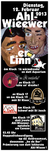 Kleinplakat Ahl-Wieewer