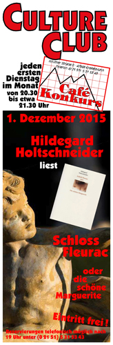 Kleinplakat Lesung "Holtschneider"